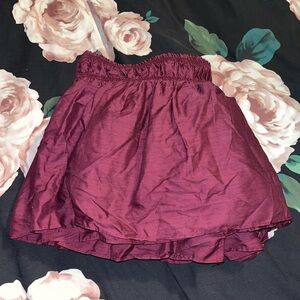 Elegant Burgundy Bedskirt Dust Ruffle~Maroon Wine~Stretch~no tag
